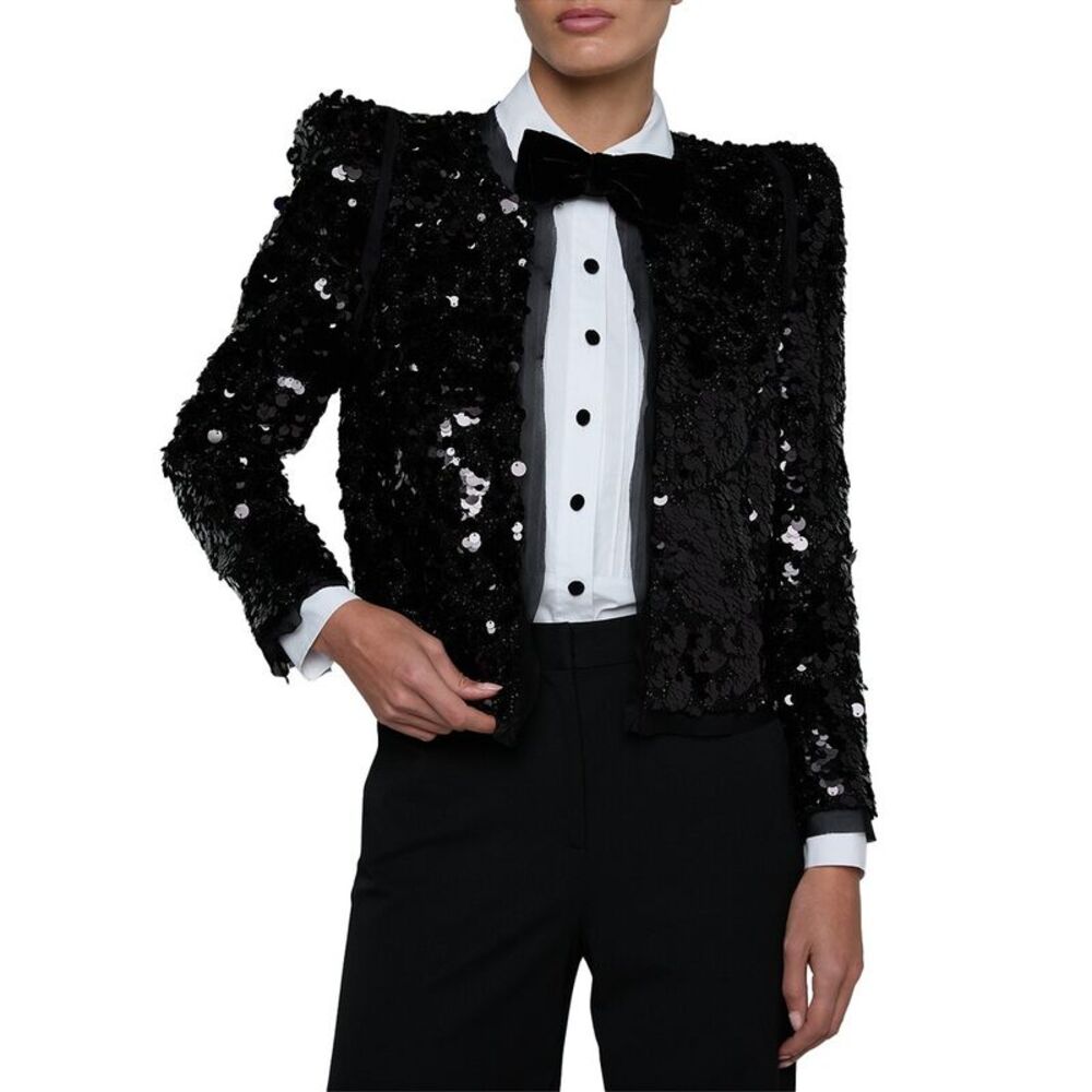 L’Agence Womens  Shai Pointed Shoulder Jacket